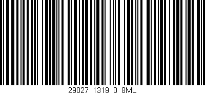Código de barras (EAN, GTIN, SKU, ISBN): '29027_1319_0_8ML'