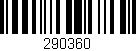 Código de barras (EAN, GTIN, SKU, ISBN): '290360'
