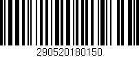 Código de barras (EAN, GTIN, SKU, ISBN): '290520180150'