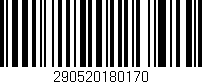 Código de barras (EAN, GTIN, SKU, ISBN): '290520180170'