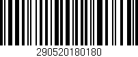 Código de barras (EAN, GTIN, SKU, ISBN): '290520180180'