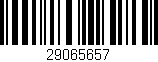 Código de barras (EAN, GTIN, SKU, ISBN): '29065657'