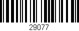 Código de barras (EAN, GTIN, SKU, ISBN): '29077'