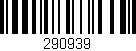 Código de barras (EAN, GTIN, SKU, ISBN): '290939'
