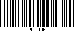 Código de barras (EAN, GTIN, SKU, ISBN): '290/195'