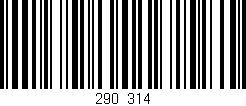 Código de barras (EAN, GTIN, SKU, ISBN): '290/314'