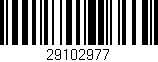 Código de barras (EAN, GTIN, SKU, ISBN): '29102977'