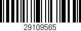 Código de barras (EAN, GTIN, SKU, ISBN): '29109565'