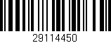 Código de barras (EAN, GTIN, SKU, ISBN): '29114450'