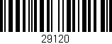 Código de barras (EAN, GTIN, SKU, ISBN): '29120'