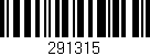 Código de barras (EAN, GTIN, SKU, ISBN): '291315'