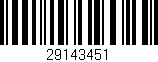 Código de barras (EAN, GTIN, SKU, ISBN): '29143451'