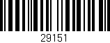 Código de barras (EAN, GTIN, SKU, ISBN): '29151'