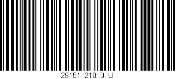 Código de barras (EAN, GTIN, SKU, ISBN): '29151_210_0_U'