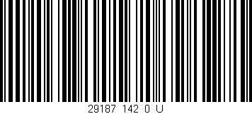 Código de barras (EAN, GTIN, SKU, ISBN): '29187_142_0_U'