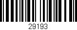 Código de barras (EAN, GTIN, SKU, ISBN): '29193'