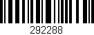 Código de barras (EAN, GTIN, SKU, ISBN): '292288'