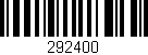Código de barras (EAN, GTIN, SKU, ISBN): '292400'