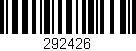 Código de barras (EAN, GTIN, SKU, ISBN): '292426'