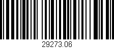 Código de barras (EAN, GTIN, SKU, ISBN): '29273.06'