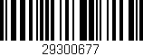 Código de barras (EAN, GTIN, SKU, ISBN): '29300677'