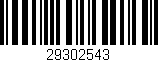 Código de barras (EAN, GTIN, SKU, ISBN): '29302543'