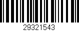 Código de barras (EAN, GTIN, SKU, ISBN): '29321543'