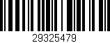 Código de barras (EAN, GTIN, SKU, ISBN): '29325479'