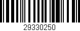 Código de barras (EAN, GTIN, SKU, ISBN): '29330250'
