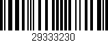 Código de barras (EAN, GTIN, SKU, ISBN): '29333230'