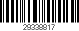 Código de barras (EAN, GTIN, SKU, ISBN): '29338817'