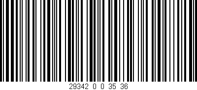Código de barras (EAN, GTIN, SKU, ISBN): '29342_0_0_35/36'