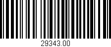 Código de barras (EAN, GTIN, SKU, ISBN): '29343.00'