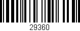 Código de barras (EAN, GTIN, SKU, ISBN): '29360'