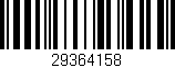 Código de barras (EAN, GTIN, SKU, ISBN): '29364158'