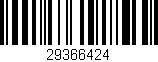 Código de barras (EAN, GTIN, SKU, ISBN): '29366424'