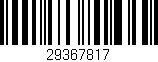 Código de barras (EAN, GTIN, SKU, ISBN): '29367817'