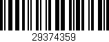 Código de barras (EAN, GTIN, SKU, ISBN): '29374359'