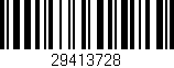 Código de barras (EAN, GTIN, SKU, ISBN): '29413728'
