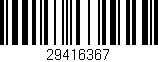 Código de barras (EAN, GTIN, SKU, ISBN): '29416367'