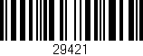 Código de barras (EAN, GTIN, SKU, ISBN): '29421'