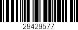 Código de barras (EAN, GTIN, SKU, ISBN): '29429577'