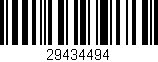 Código de barras (EAN, GTIN, SKU, ISBN): '29434494'