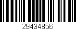 Código de barras (EAN, GTIN, SKU, ISBN): '29434856'