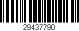 Código de barras (EAN, GTIN, SKU, ISBN): '29437790'
