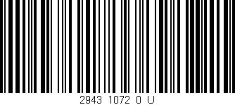Código de barras (EAN, GTIN, SKU, ISBN): '2943_1072_0_U'