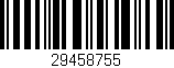 Código de barras (EAN, GTIN, SKU, ISBN): '29458755'