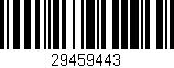 Código de barras (EAN, GTIN, SKU, ISBN): '29459443'