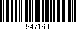 Código de barras (EAN, GTIN, SKU, ISBN): '29471690'