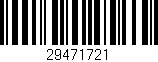 Código de barras (EAN, GTIN, SKU, ISBN): '29471721'